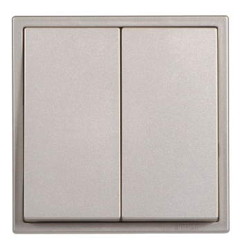 Công tắc đôi 1 chiều 16A màu Champagne dòng i7 Simon 701021-46