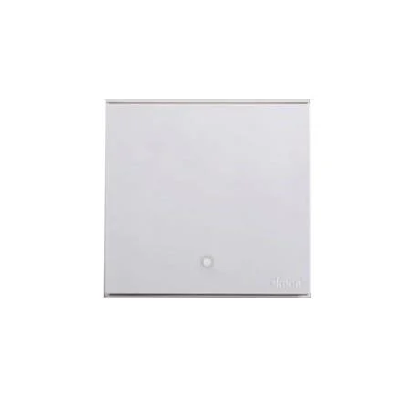 Công tắc đơn 20A 1 chiều 2 cực đèn LED vuông màu trắng Simon E6 722023