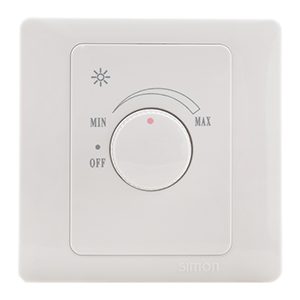 Chiết áp đèn sợi đốt mặt vuông công suất 1000W Simon Series 50 45E102