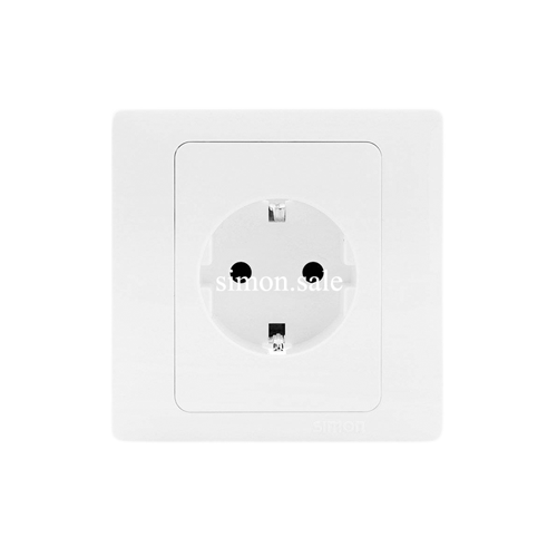 Module ổ cắm đơn 2 chấu kiểu Schuko F có nối đất Simon Series i7 701687