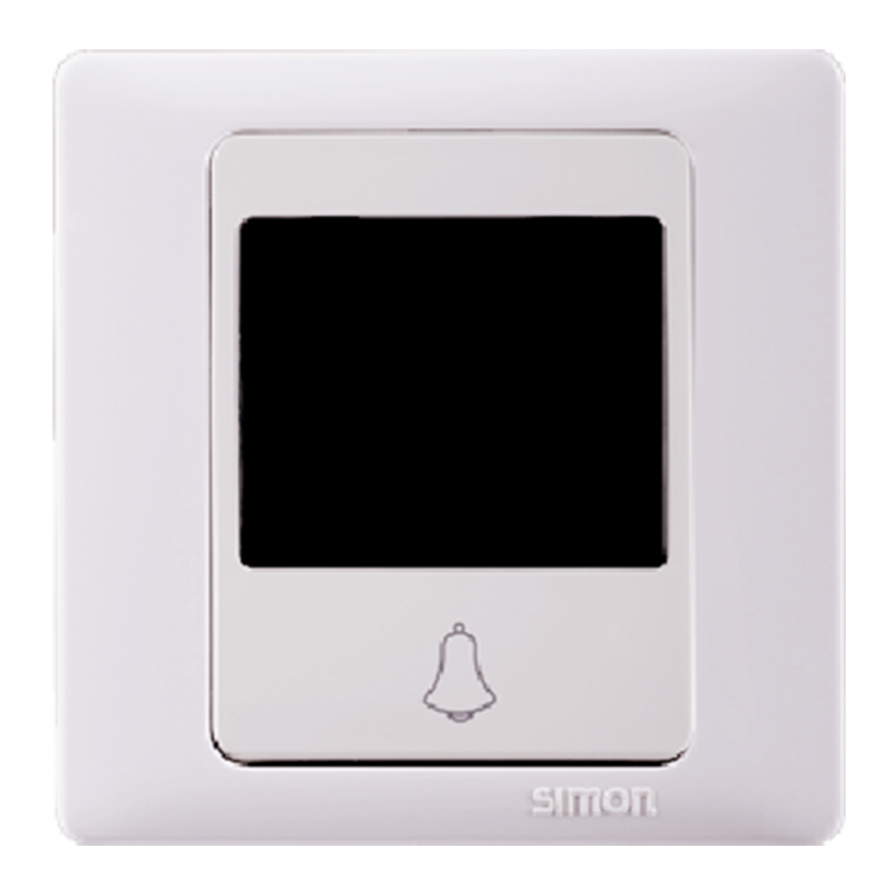 Công tắc nút nhấn chuông có đèn “Không làm phiền” vuông Simon 56302A