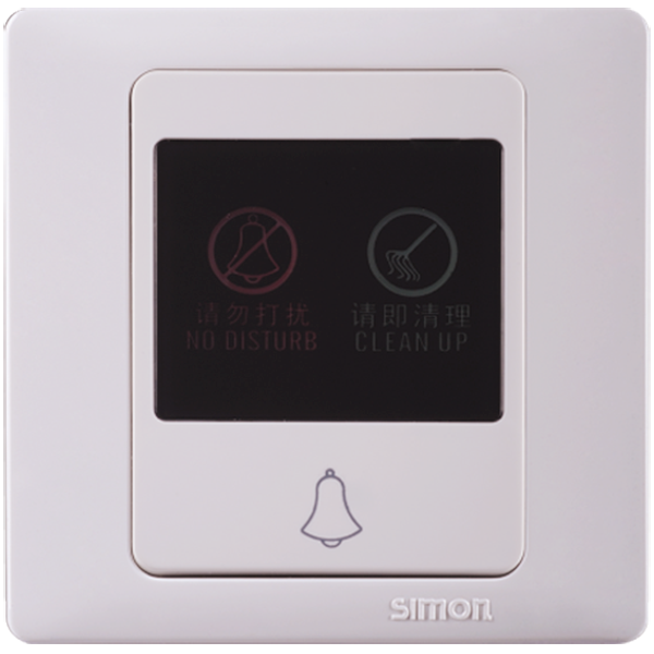 Nút chuông có đèn Không làm phiền Mời dọn phòng đế vuông Simon 56303A