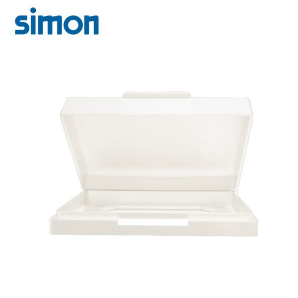 Mặt che chống nước ngoài trời cho đế chữ nhật màu trắng Simon 52154