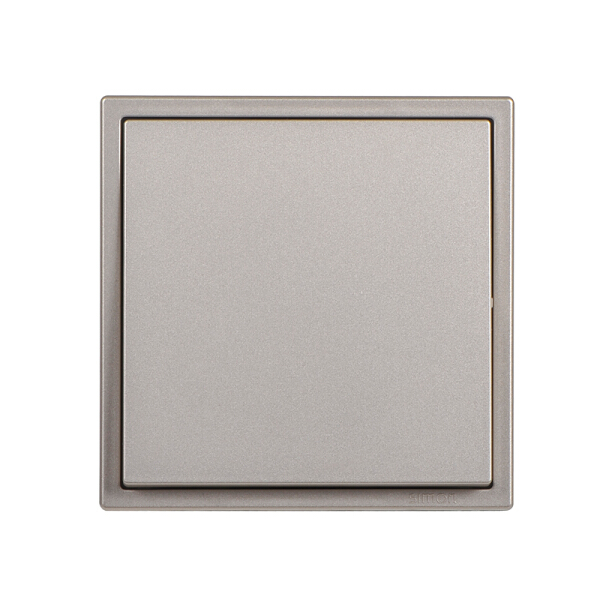 Nút nhấn công tắc đơn mặt đế vuông màu sâm panh Simon i7 701011F-46