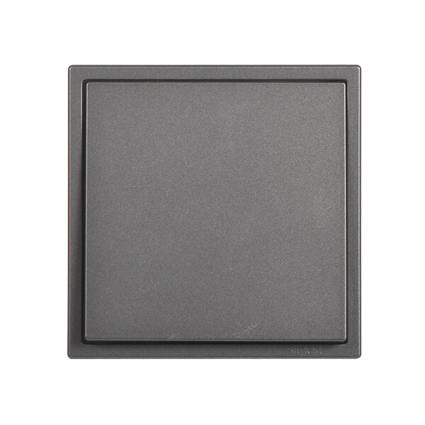 Nút nhấn công tắc đơn mặt đế vuông màu ghi xám Simon i7 701011F-61