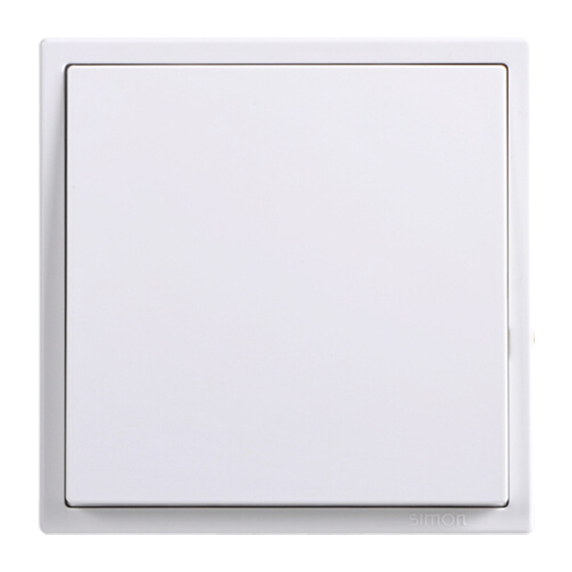 Module Nút nhấn công tắc đơn mặt đế vuông màu trắng Simon i7 701011F