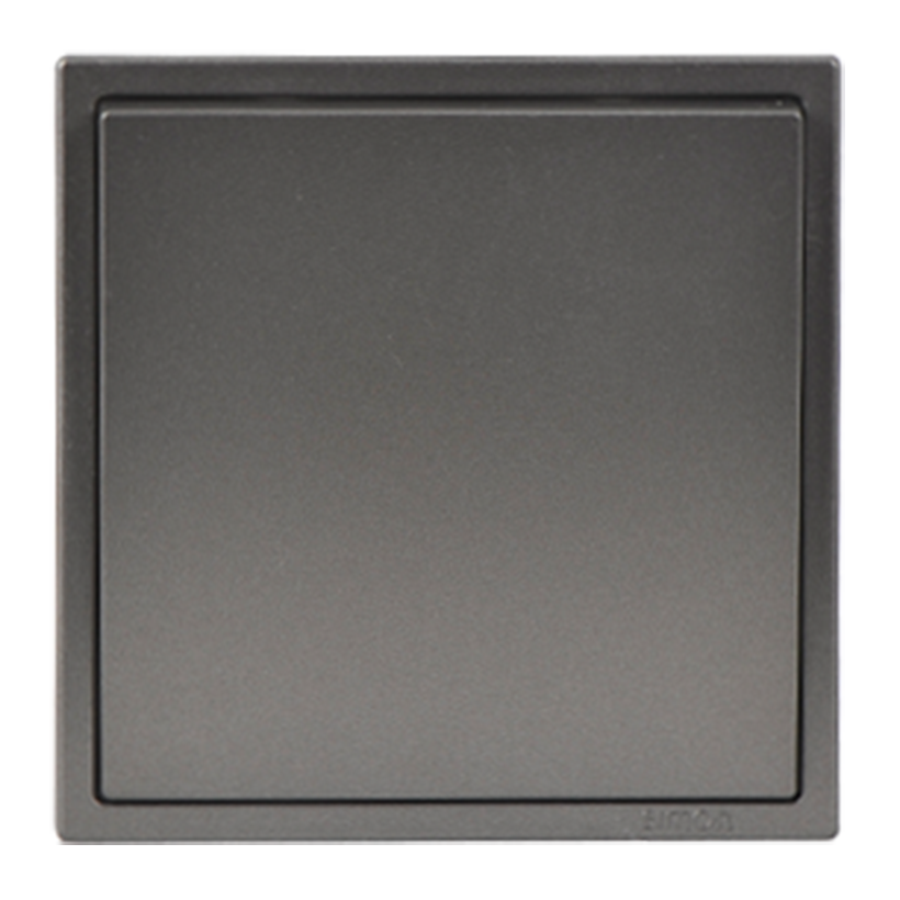 Module Công tắc đơn 1 chiều vuông màu Xám Simon Series i7 701011-61