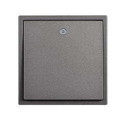 Công tắc đơn 1 chiều có LED 10A chuẩn vuông màu Xám Simon i7 701013-61