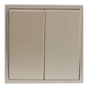 Module Công tắc đôi 2 chiều 16A màu Champange dòng Simon i7 701022-46