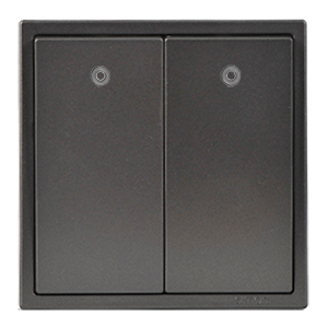 Module Công tắc đôi vuông một chiều có đèn LED Simon Series i7 701023-61