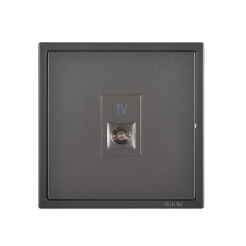 Module Ổ cắm TV đơn màu ghi xám cao cấp dòng Simon i7 705111-61