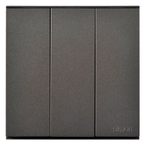 Module công tắc ba 2 chiều đế vuông màu ghi xám Simon series E6 721032-61