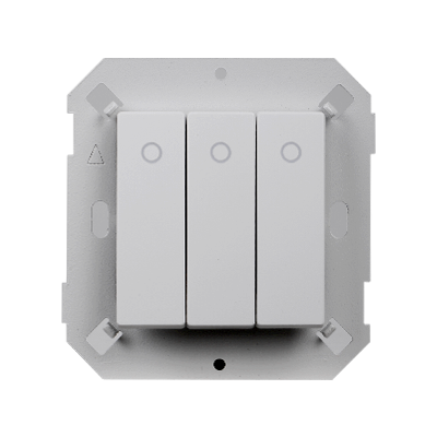 Công tắc ba 16A 1 chiều có đèn báo LED vuông màu trắng Simon V8 80370