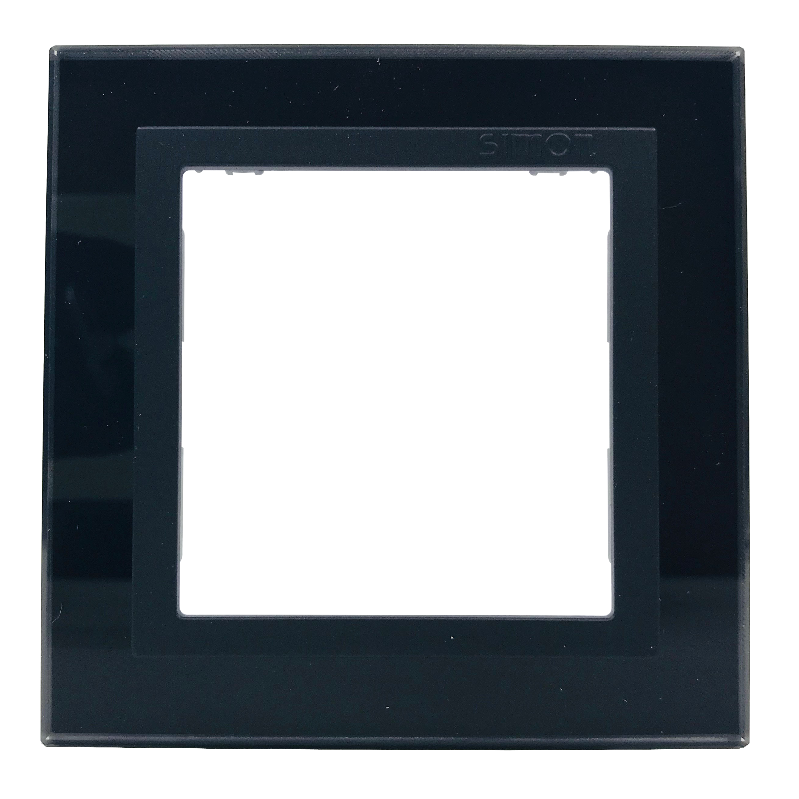 Khung viền đơn cỡ to vuông màu đen dùng cho 1 đế Series V8 80610-63