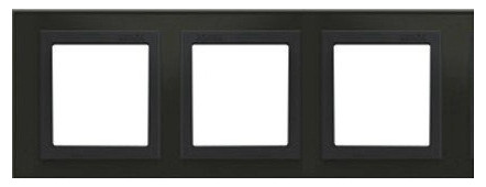 Khung viền ba cỡ to vuông màu đen dùng cho 3 đế Series V8 80630-63