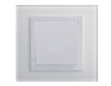 Mặt che trơn màu trắng đế chuẩn vuông cao cấp Simon Series V8 80800