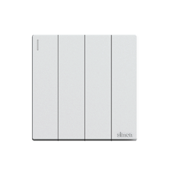 Công tắc Simon công tắc bốn 1 chiều màu trắng mặt vuông Simon S6 581041