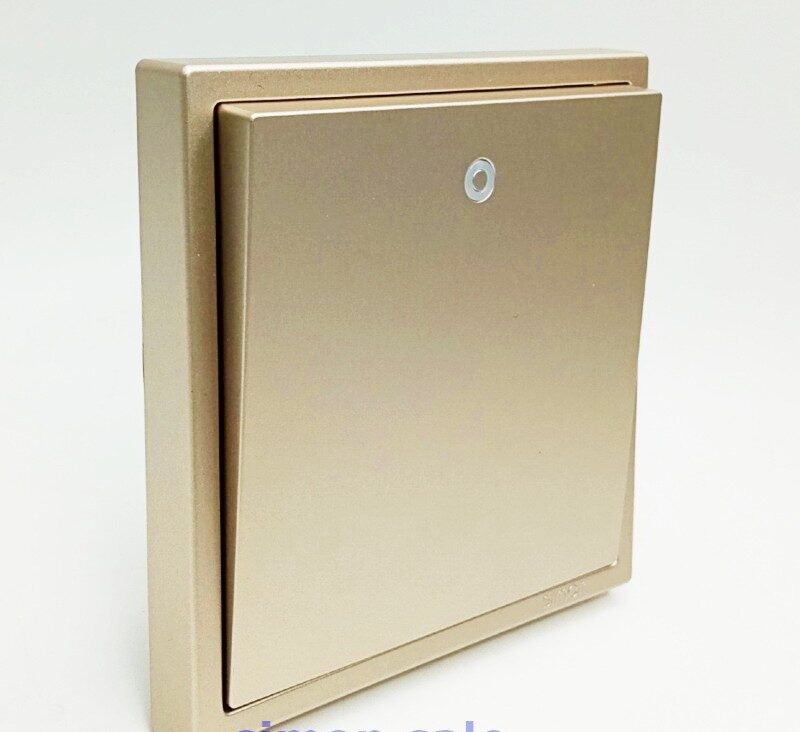 Công tắc đơn 1 chiều có LED 10A vuông màu Sâm banh Simon i7 701013-46